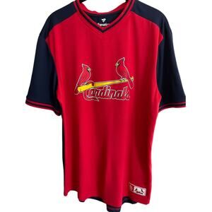 Fanatics Men's Large St. Louis Cardinals V-Neck Short Sleeve Shirt